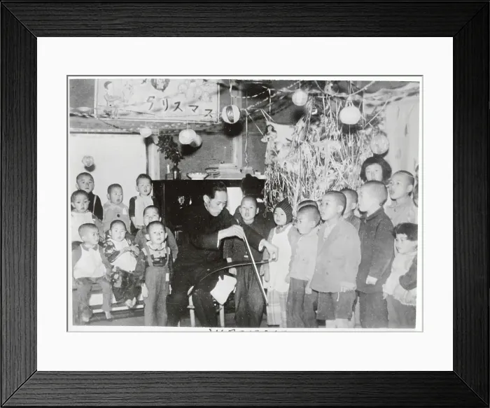 Framed Print : Party for Japanese Orphans Framed Print : Party for Japanese Orphans