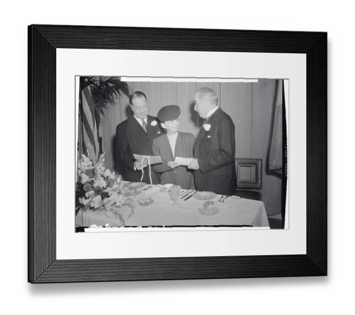 Framed Print : Florence B. Seibert Receiving Award Framed Print : Florence B. Seibert Receiving Award