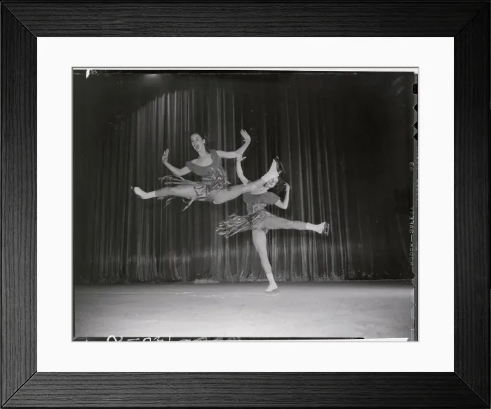 Framed Print : Double Exposure of Carol Lynn Ice Skating Framed Print : Double Exposure of Carol Lynn Ice Skating