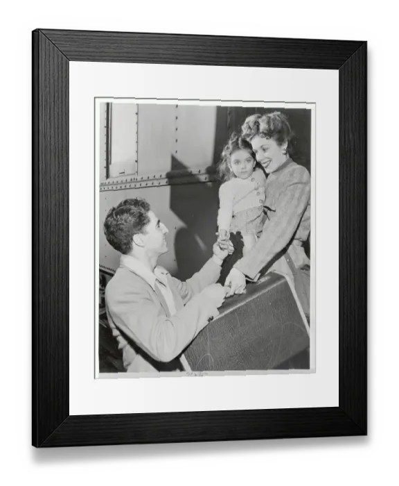 Framed Print : Phil Rizzuto with Family Framed Print : Phil Rizzuto with Family