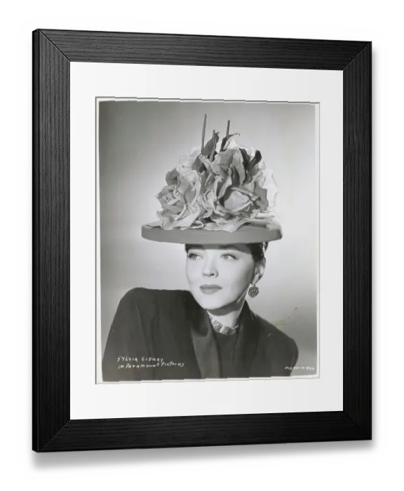 Framed Print : Portrait of Sylvia Sidney Framed Print : Portrait of Sylvia Sidney