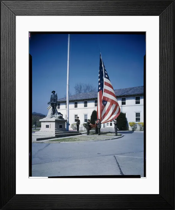 Framed Print : U.S. Marines Base Raising Flag Framed Print : U.S. Marines Base Raising Flag