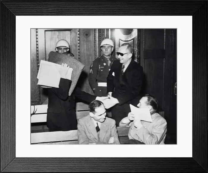 Framed Print : Defendants at Nuremberg Trials Framed Print : Defendants at Nuremberg Trials