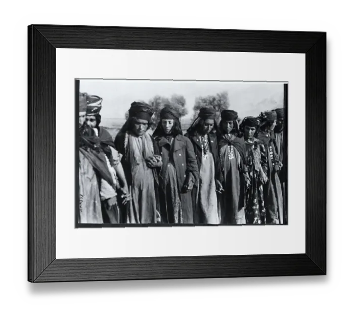 Framed Print : Kudish Men Wearing Robes and Headdress Framed Print : Kudish Men Wearing Robes and Headdress