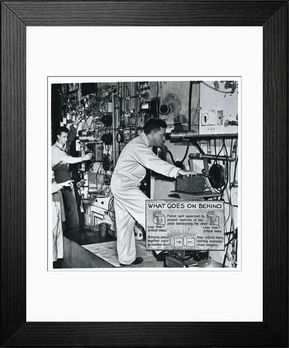 Framed Print : Scientist Using Periscope in Experiment Framed Print : Scientist Using Periscope in Experiment