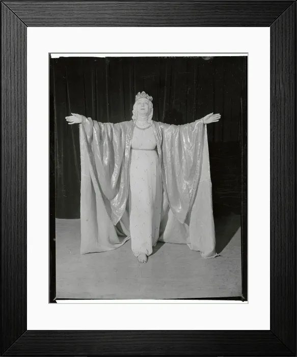 Framed Print : Ruth St. Denis Poised in Costume Framed Print : Ruth St. Denis Poised in Costume
