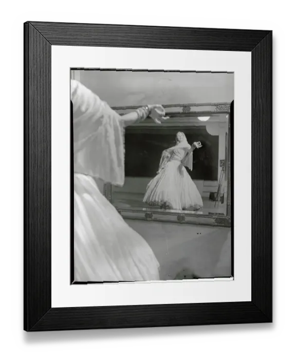 Framed Print : Ruth St. Denis Dancing in Front of Mirror Framed Print : Ruth St. Denis Dancing in Front of Mirror