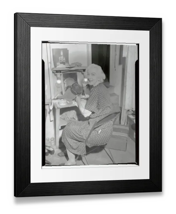 Framed Print : Ruth St. Denis in her Makeup Room Framed Print : Ruth St. Denis in her Makeup Room