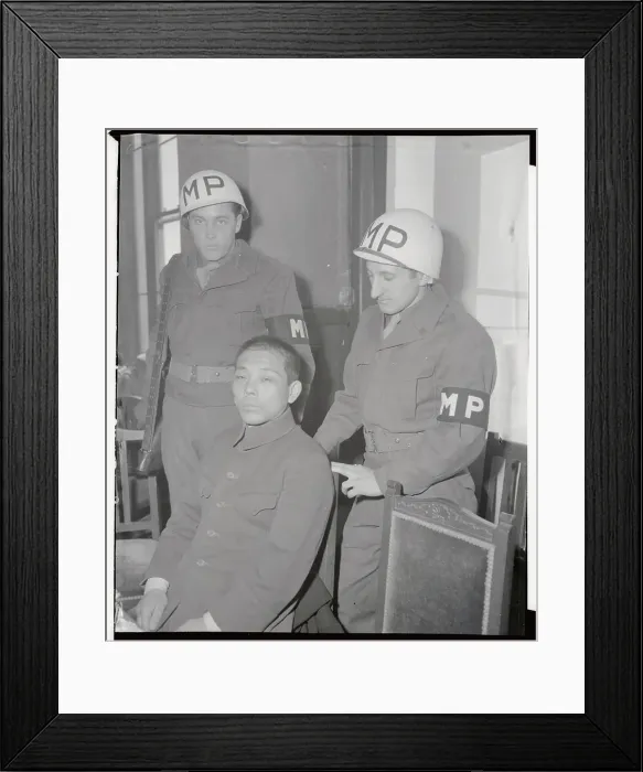 Framed Print : Chotaro Furushima War Crime Trial Framed Print : Chotaro Furushima War Crime Trial