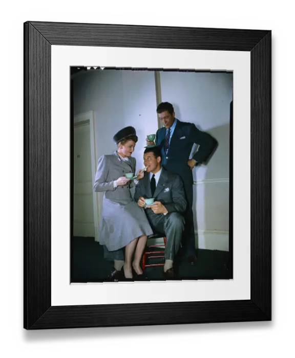 Framed Print : Dennis Morgan with Jack Carson and Joan Leslie Framed Print : Dennis Morgan with Jack Carson and Joan Leslie