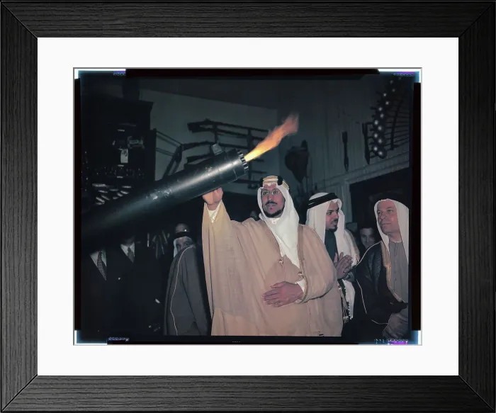 Framed Print : Crown Prince Saud at Hollywood Studio Framed Print : Crown Prince Saud at Hollywood Studio