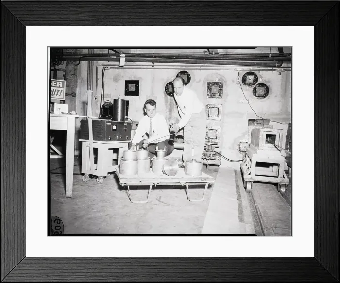 Framed Print : Physicists Checking For Radioactivity Framed Print : Physicists Checking For Radioactivity