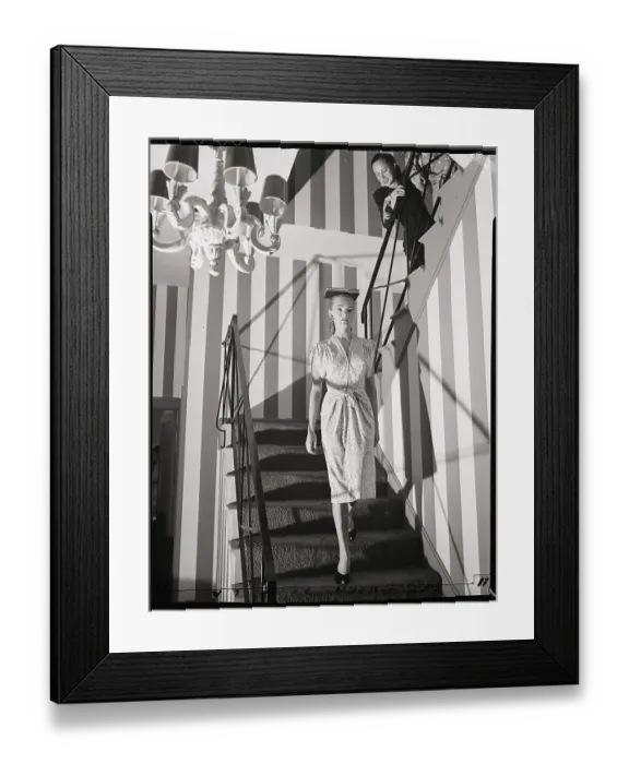 Framed Print : Woman Practicing Good Posture