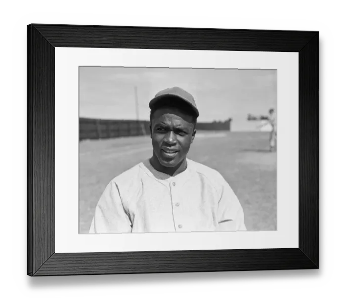 Framed Print : Portrait of Jackie Robinson Framed Print : Portrait of Jackie Robinson