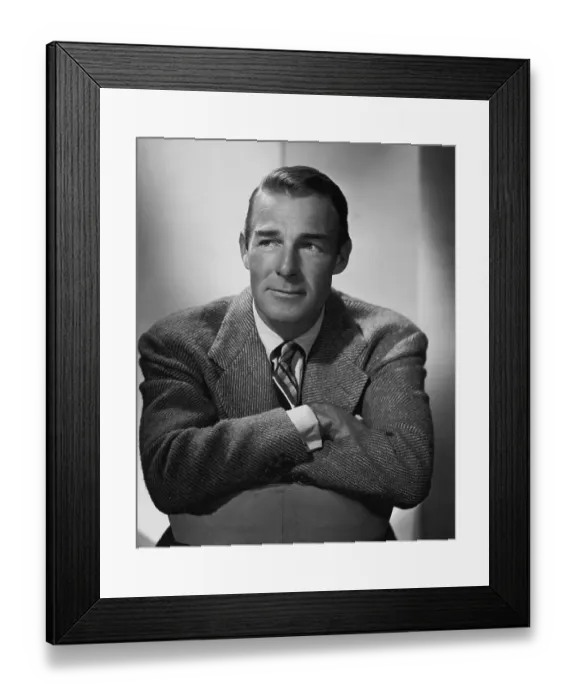 Framed Print : Portrait of Randolph Scott Framed Print : Portrait of Randolph Scott