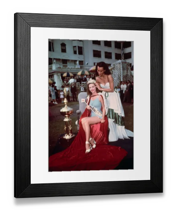 Framed Print : Woman Crowning Miss America Framed Print : Woman Crowning Miss America