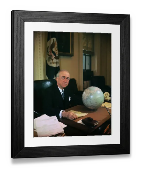 Framed Print : James Francis Byrnes Sitting at Desk Framed Print : James Francis Byrnes Sitting at Desk