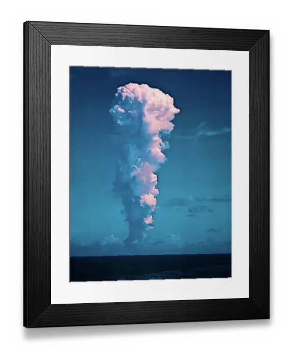 Framed Print : Mushroom Cloud from Atom Bomb Test Framed Print : Mushroom Cloud from Atom Bomb Test
