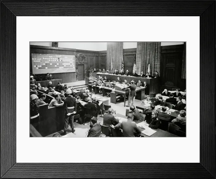 Framed Print : View of Nuremberg Trial Framed Print : View of Nuremberg Trial