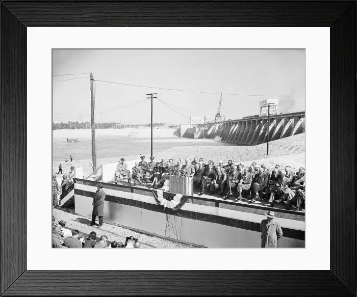 Framed Print : President Truman Speaking at Ceremony Framed Print : President Truman Speaking at Ceremony