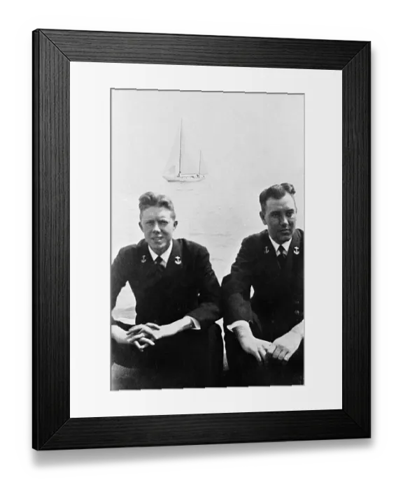 Framed Print : Jimmy Carter With A Navy Buddy Framed Print : Jimmy Carter With A Navy Buddy