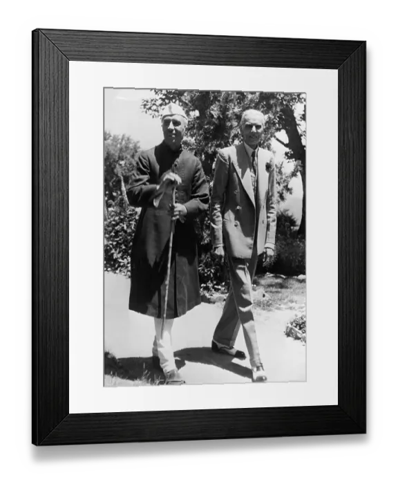 Framed Print : Nehru Meeting Jinnah Framed Print : Nehru Meeting Jinnah