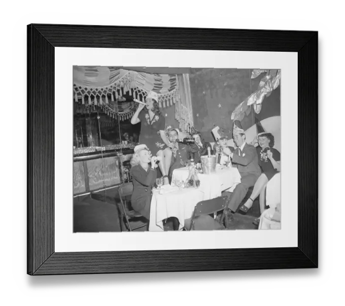 Framed Print : People Celebrating New Year's Framed Print : People Celebrating New Year's