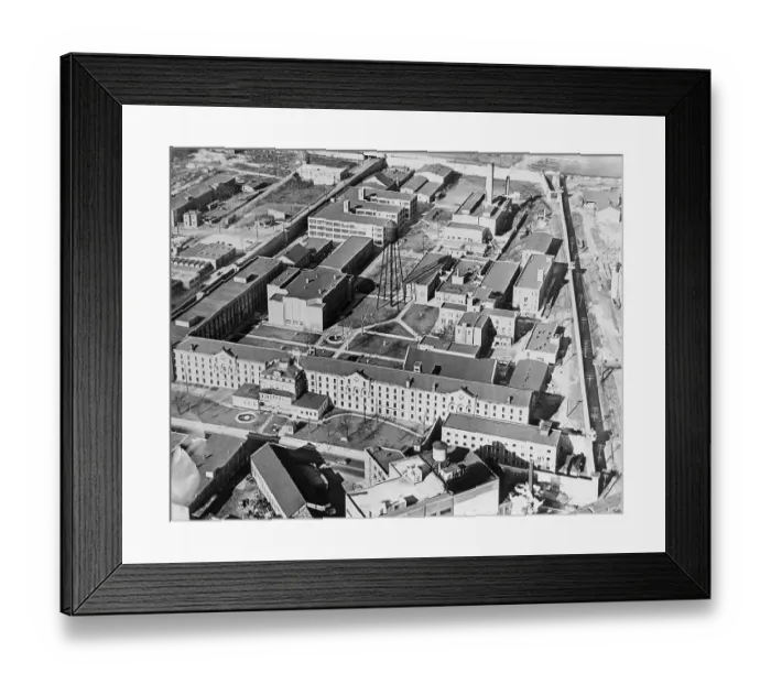 Framed Print : Aerial View of Ohio Penitentiary Framed Print : Aerial View of Ohio Penitentiary