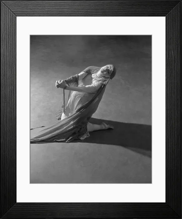 Framed Print : Ruth St. Denis in Complex Floor Move Framed Print : Ruth St. Denis in Complex Floor Move