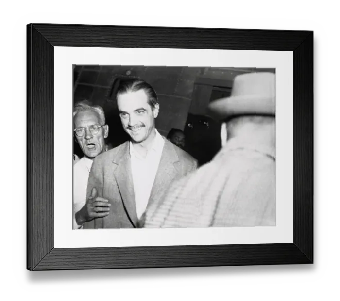 Framed Print : Portrait of Howard Hughes After Transcontinental Flight Framed Print : Portrait of Howard Hughes After Transcontinental Flight
