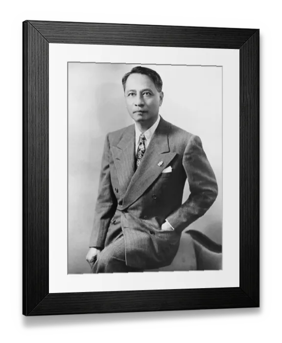 Framed Print : Portrait of Manuel Roxas Framed Print : Portrait of Manuel Roxas