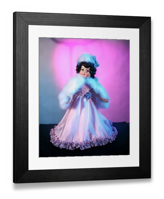 Framed Print : Portrait of Doll Wearing Elegant Clothes Framed Print : Portrait of Doll Wearing Elegant Clothes