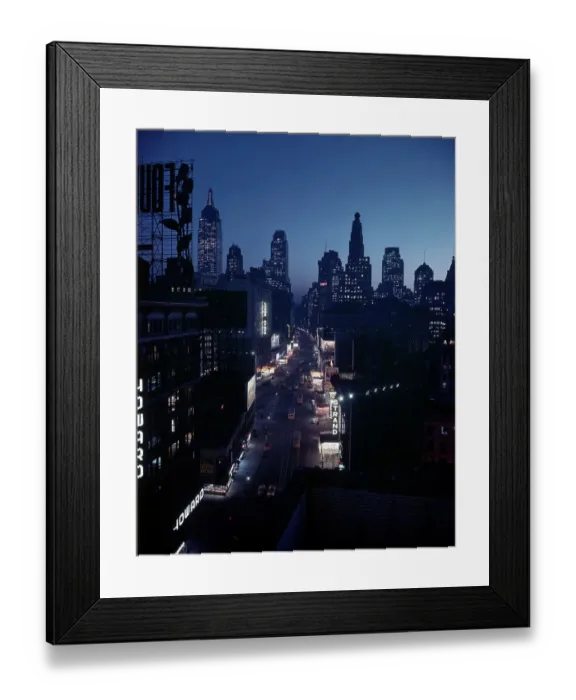 Framed Print : Broadway in New York at Night Framed Print : Broadway in New York at Night