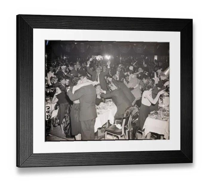 Framed Print : New Year's Eve at the Diamond Horse-Shoe Framed Print : New Year's Eve at the Diamond Horse-Shoe