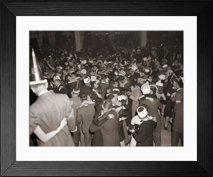 Framed Print : New Year's Eve at the Diamond Horse-Shoe Framed Print : New Year's Eve at the Diamond Horse-Shoe