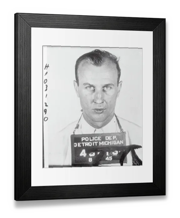 Framed Print : Mug Shot of Cass Zakersky Framed Print : Mug Shot of Cass Zakersky