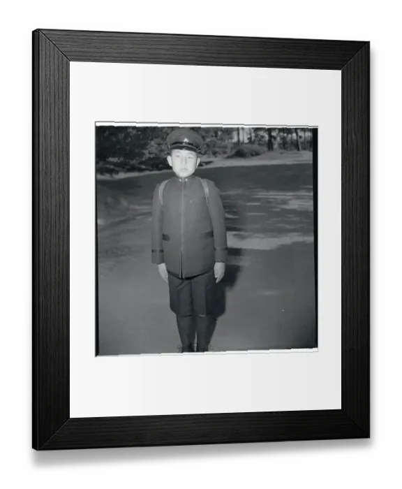 Framed Print : Prince Akihito in School Uniform Framed Print : Prince Akihito in School Uniform