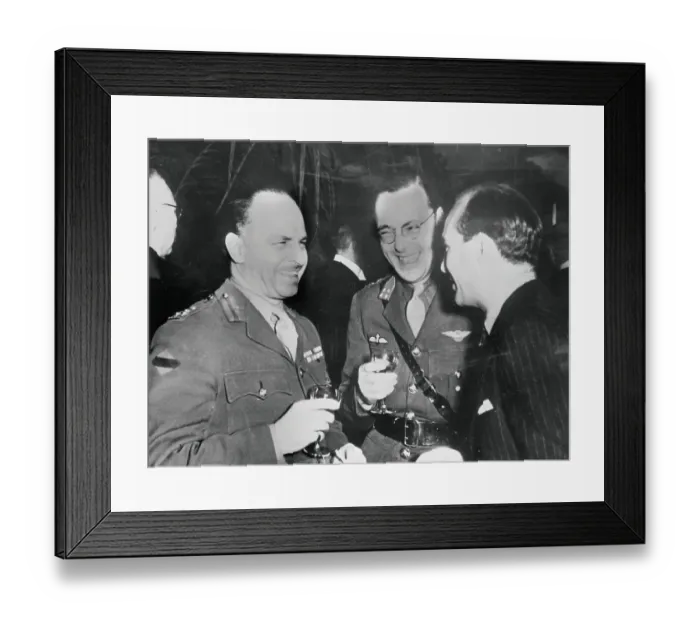 Framed Print : Prince Bernhard Laughing with Friends