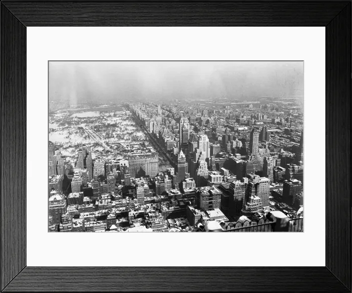 Framed Print : Overhead View of New York City Framed Print : Overhead View of New York City