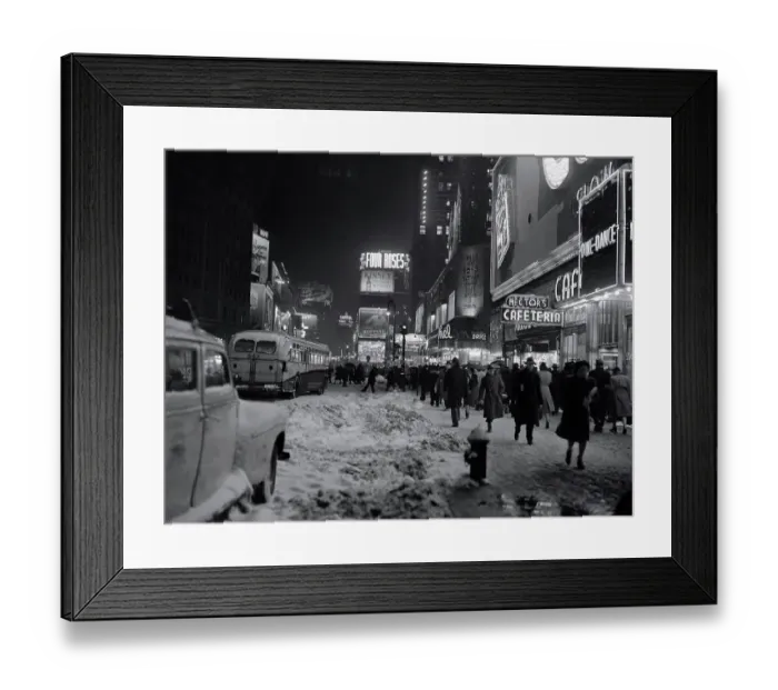 Framed Print : Snow Scene in New York Framed Print : Snow Scene in New York