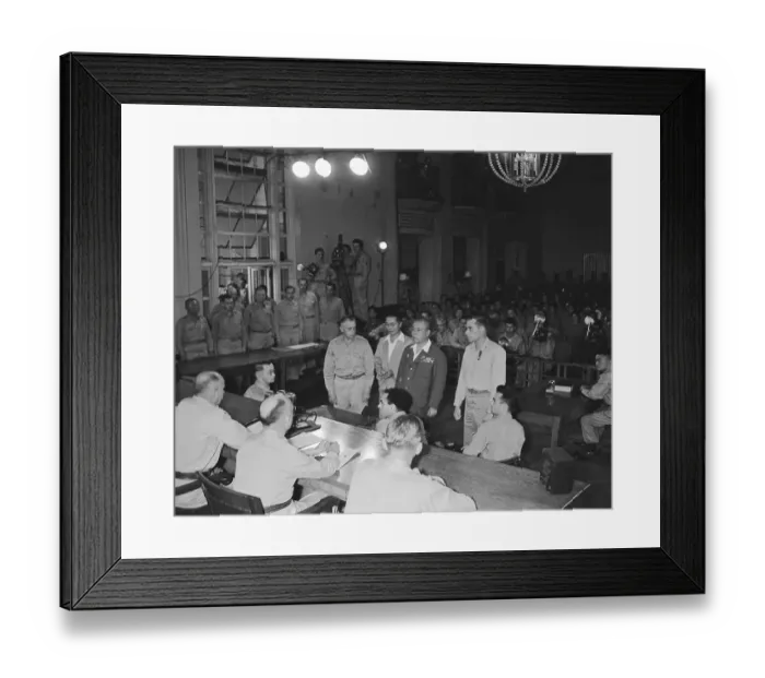 Framed Print : Japanese Commander Sentenced to Death Framed Print : Japanese Commander Sentenced to Death