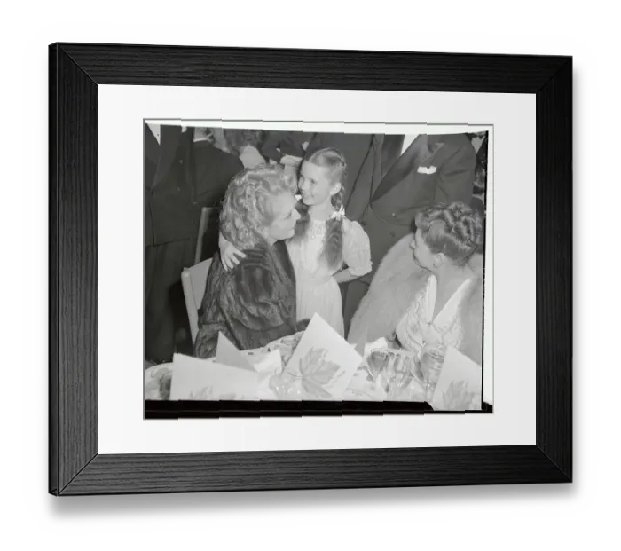 Framed Print : Mary Pickford and Child Embracing