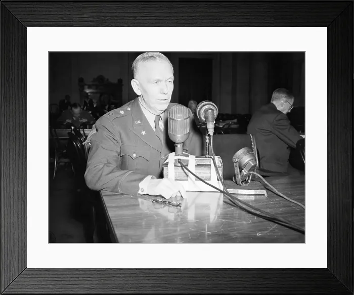 Framed Print : General George Marshall Testifying Framed Print : General George Marshall Testifying