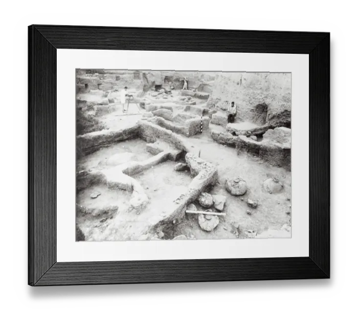 Framed Print : Excavation of Community Levels Framed Print : Excavation of Community Levels