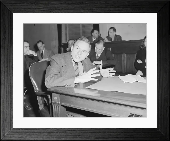 Framed Print : Phillip Morrison Testifying Framed Print : Phillip Morrison Testifying