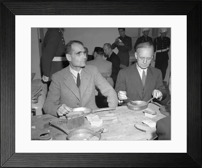 Framed Print : Joachim von Ribbentropp Dining with Rudolf Hess Framed Print : Joachim von Ribbentropp Dining with Rudolf Hess
