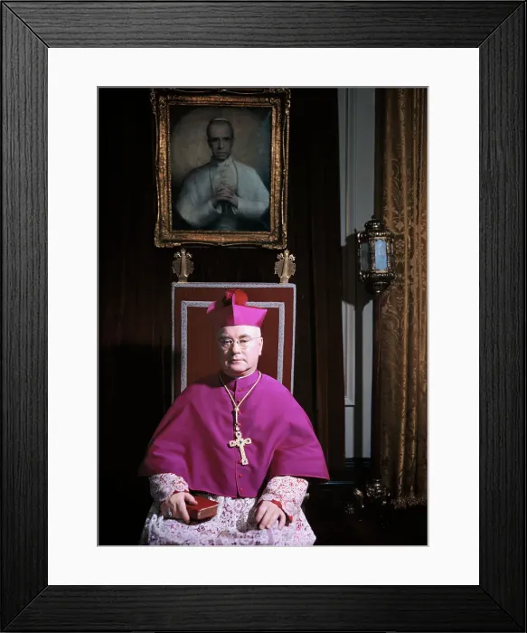 Framed Print : Portrait of Cardinal Francis Spellman Framed Print : Portrait of Cardinal Francis Spellman