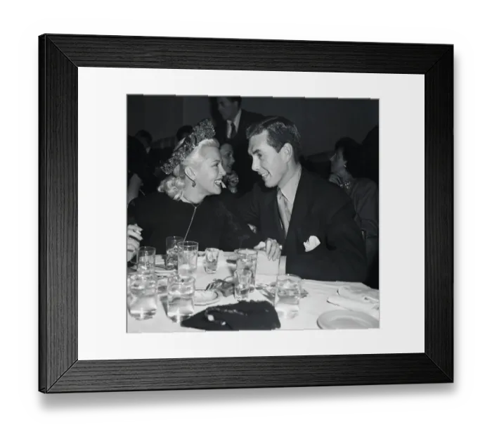 Framed Print : Lana Turner and Bob Hutton Stare Lovingly Framed Print : Lana Turner and Bob Hutton Stare Lovingly