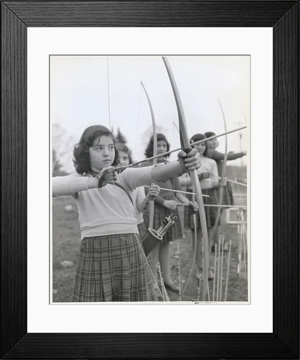 Framed Print : The Quintuplets Aiming in Archery Framed Print : The Quintuplets Aiming in Archery