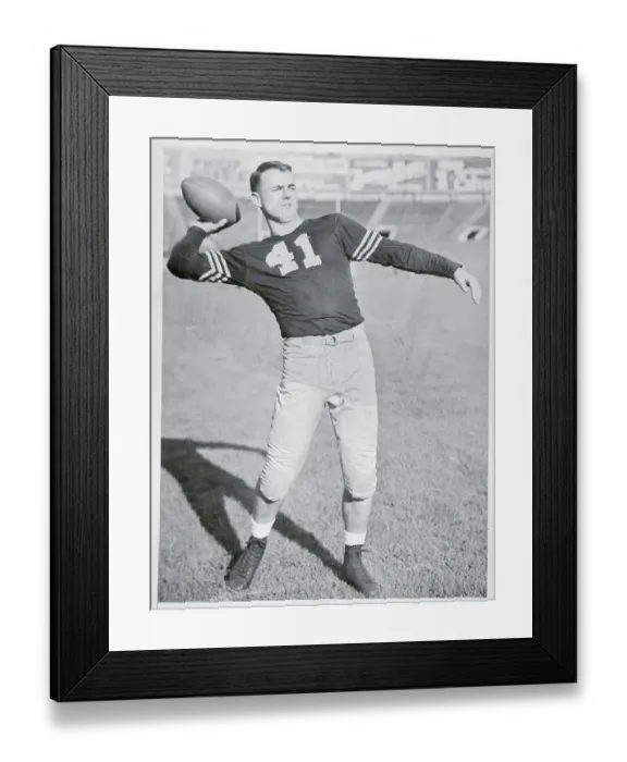 Framed Print : Glen Davis Throwing Football Framed Print : Glen Davis Throwing Football